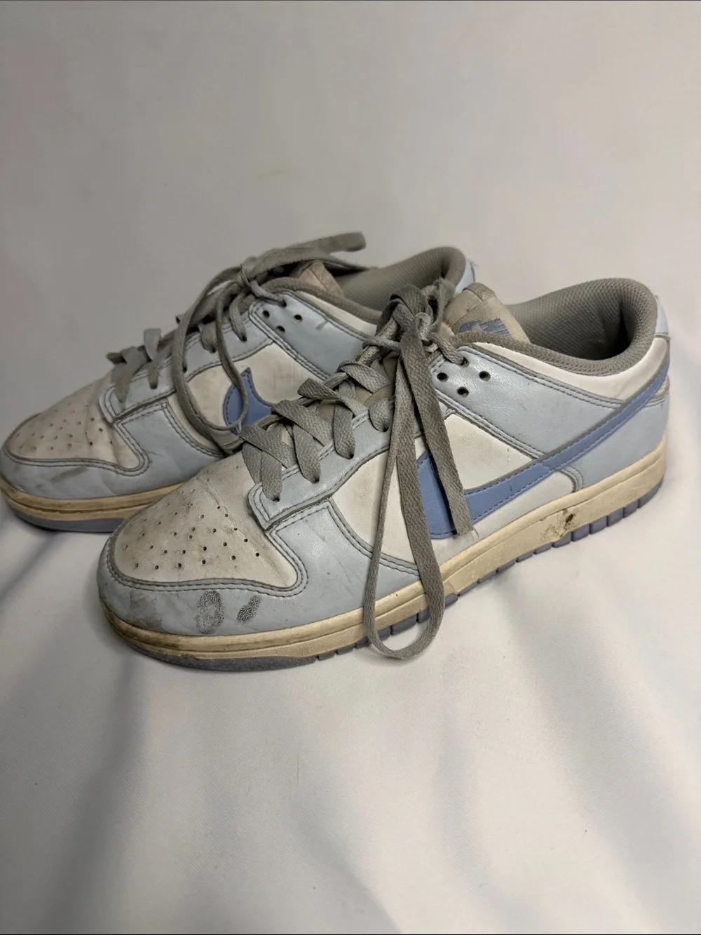 Nike Men's Low-Top Sneakers in Light Blue and Gray